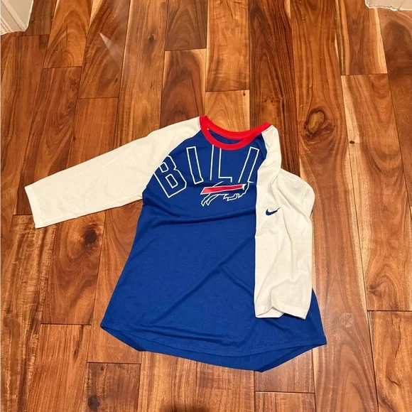 Womens Nike Buffalo Bills Raglan Shirt - Picture 3 of 3
